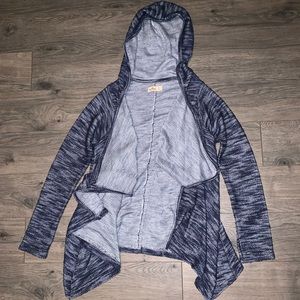 Hooded cardigan sweater
